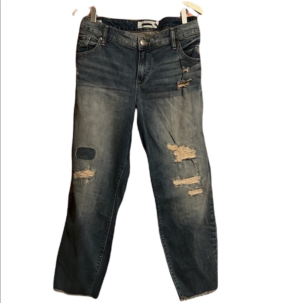 Torrid Ankle Skinny Jeans Distressed Hem - Picture 1 of 10